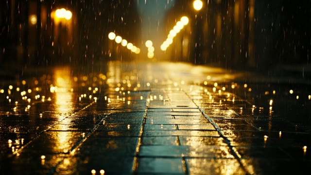 Slow_motion_shot_of_rain_falling_on_a_quiet_empty_7551bc2e3b2d3611